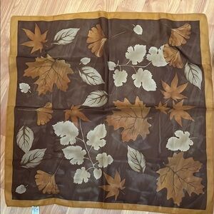 Autumn Leaf Print Scarf